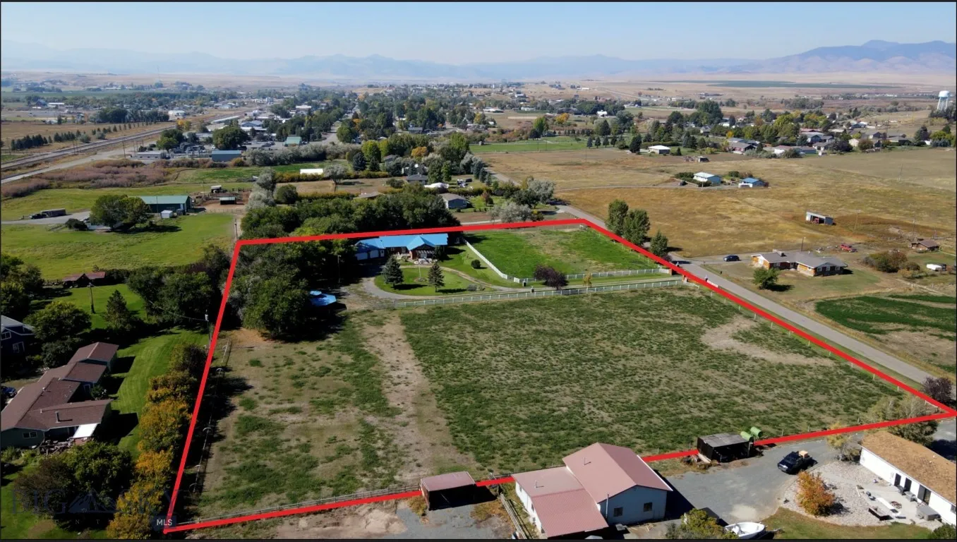 Boundaries viewed from the East. Town of Whitehall directly West of property.