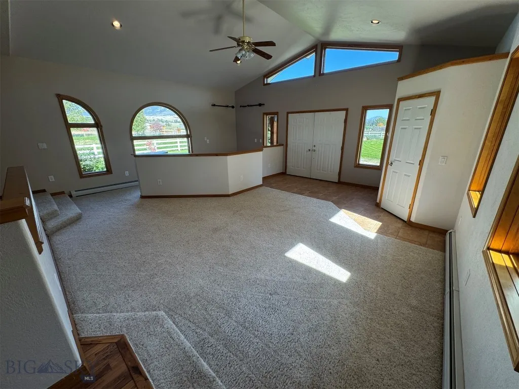 Main entry and living area on main floor