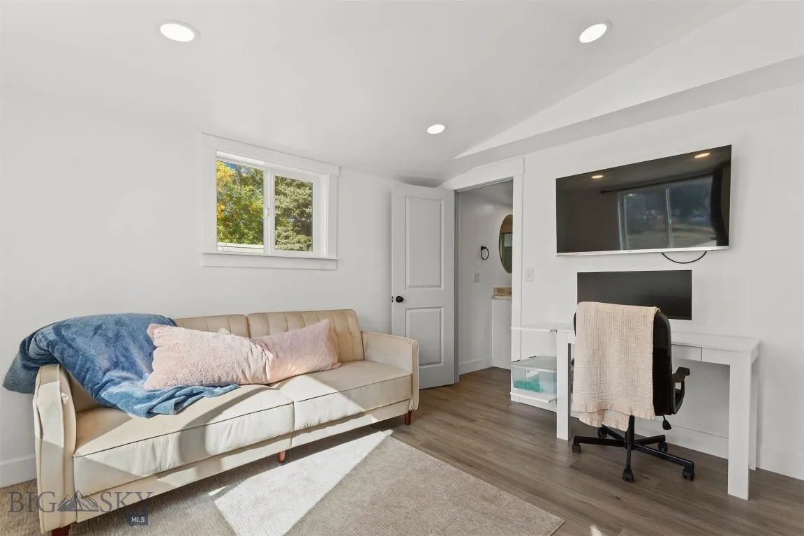 Bedroom 2 as bed/office combo with walk-in Closet