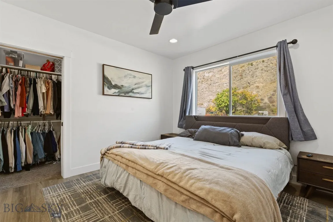 Primary Bedroom looking toward Gallatin River view