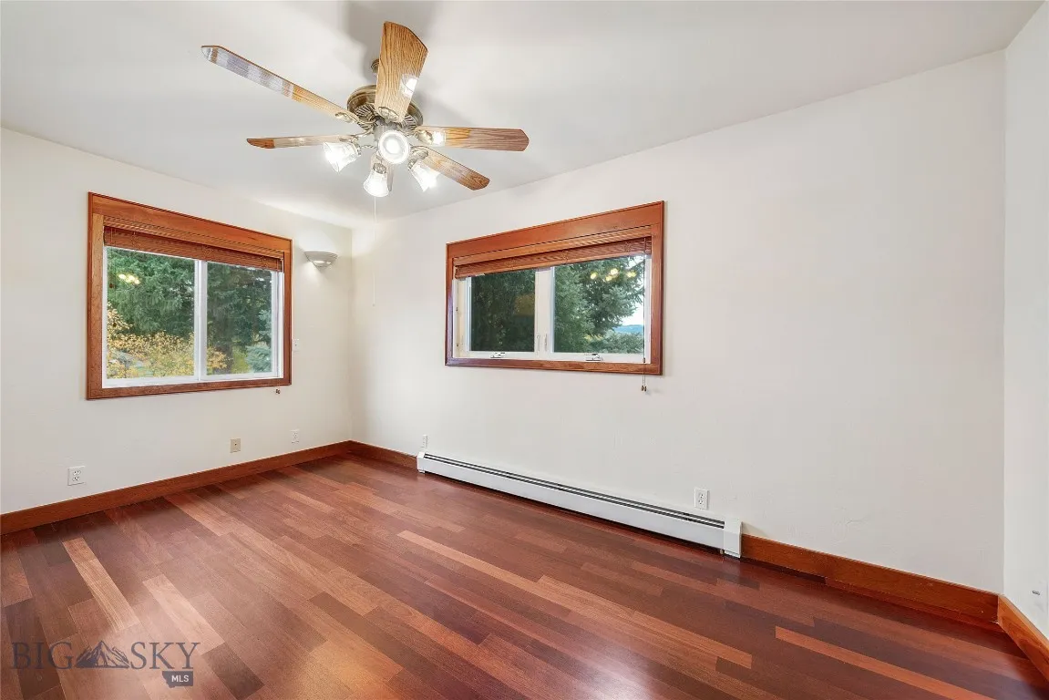 south bedroom; solid cherry floors in all bedrooms