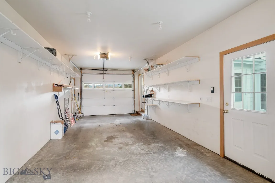 facing south; door to patio; electric sub-panel