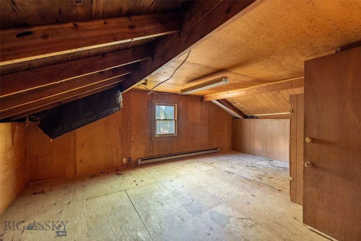 Unfinished space over the garage