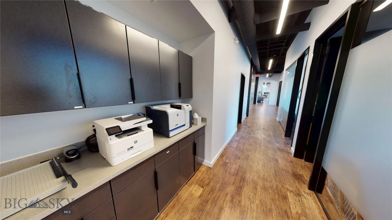 Hallway with copy station