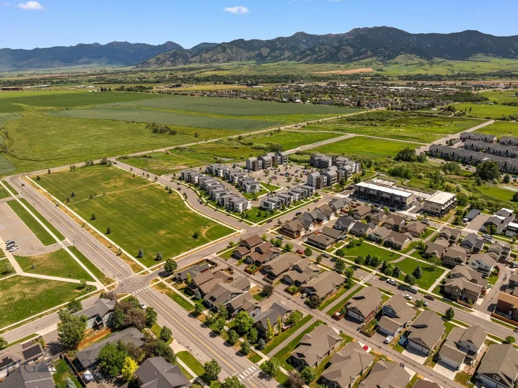 Aerial w/ Bozeman City park just 2 doors down