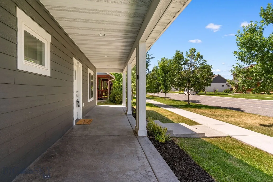 Covered front porch