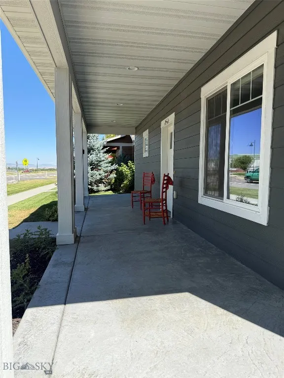 Covered front porch