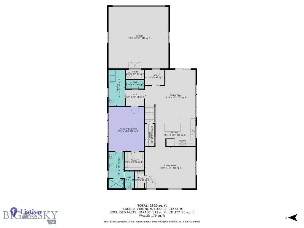 Main level floor plan