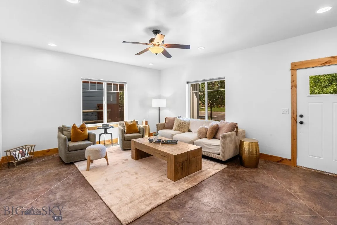 Living area from front entry