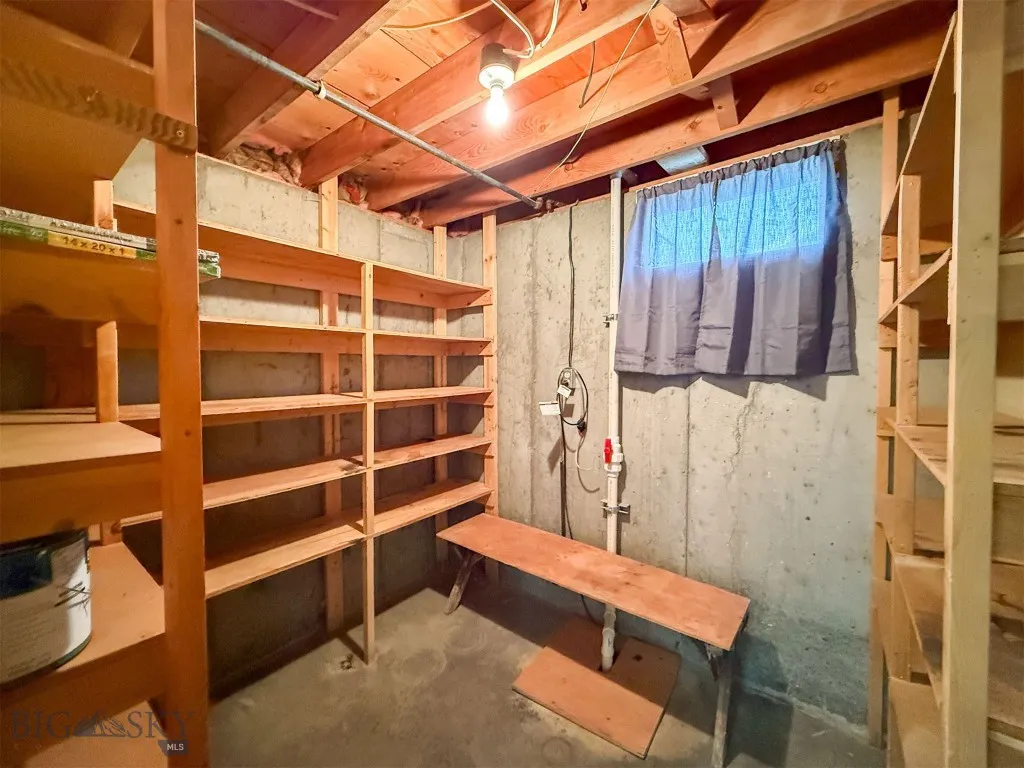Basement storage