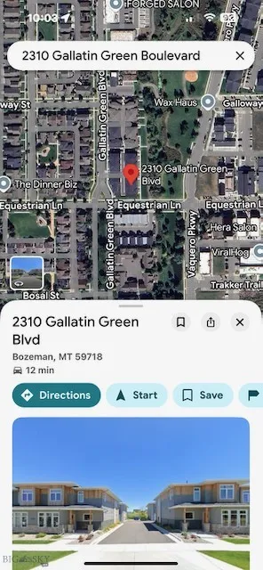 Directions for the front of the condo 
