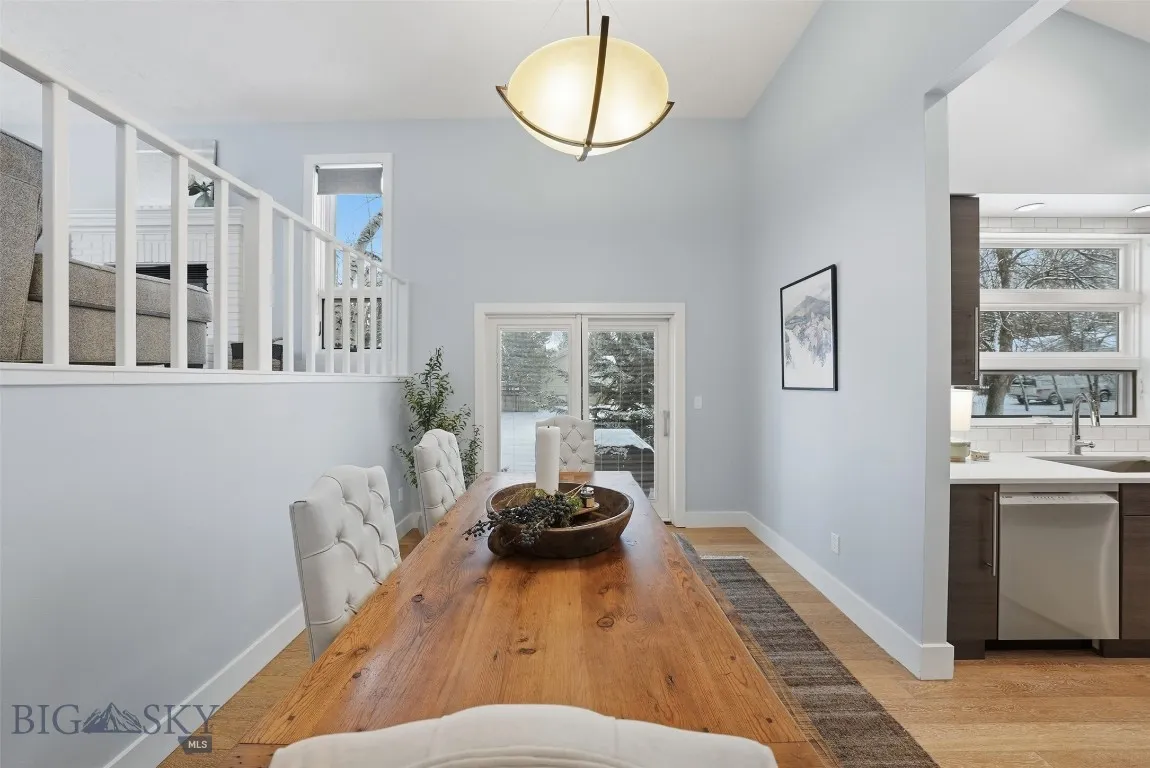 Vaulted dining room