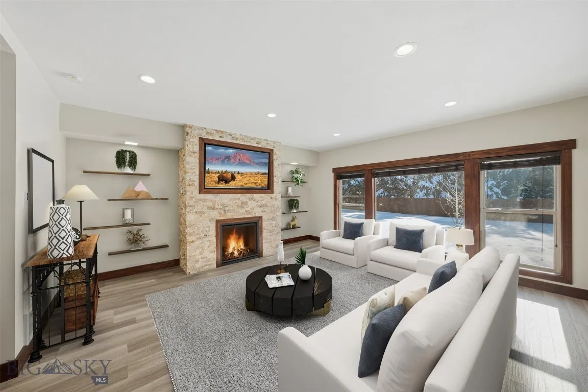 Living room. This image has been virtually staged. Furniture and décor shown are for illustrative purposes only and do not convey.