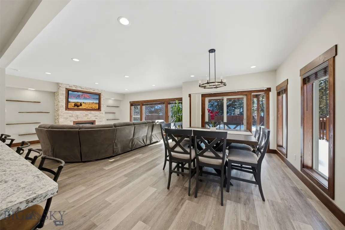 Dining + living area
