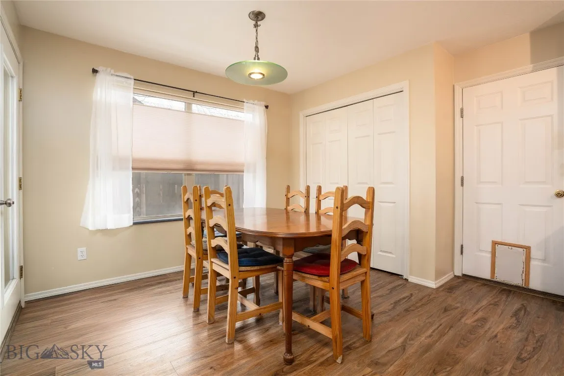 Dining area and pantry storage