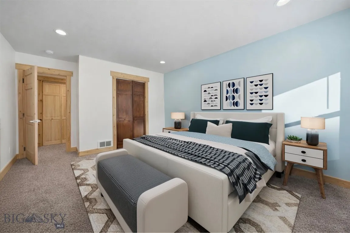 Upstairs bedroom 2. This image has been virtually staged. Furniture and decor shown for illustrative purposes only and do not convey.