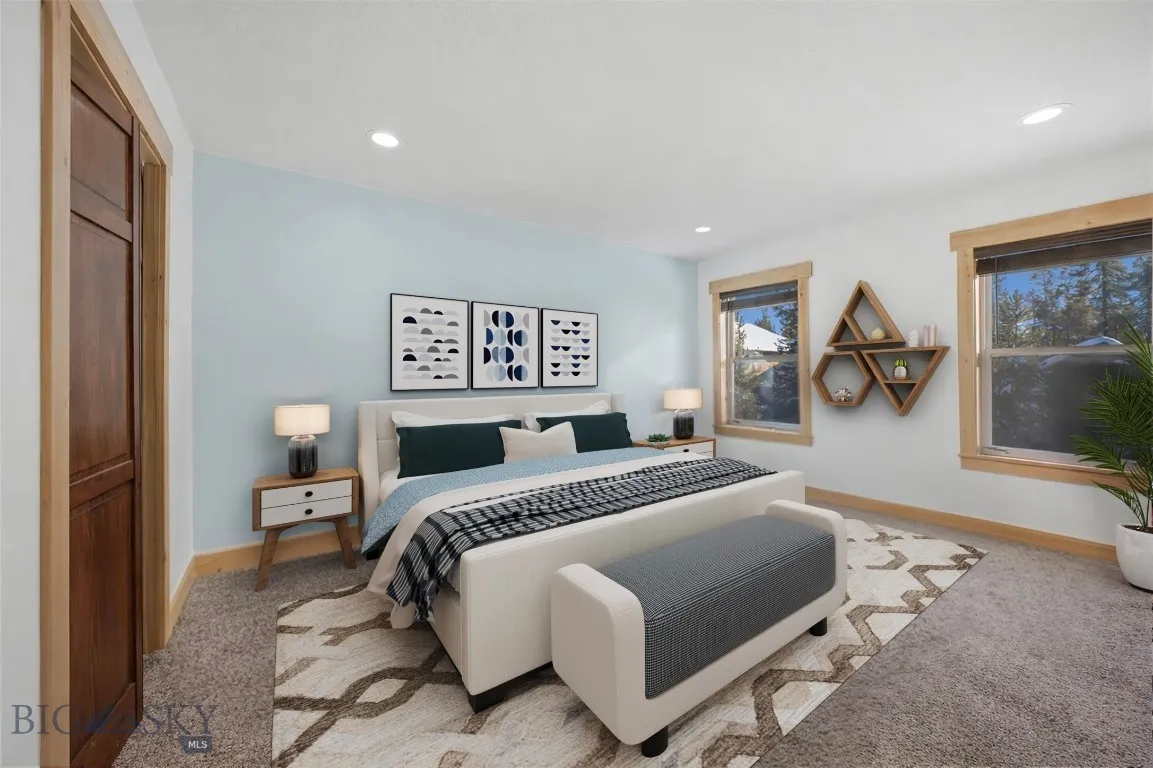 Upstairs bedroom 2. This image has been virtually staged. Furniture and decor shown for illustrative purposes only and do not convey.