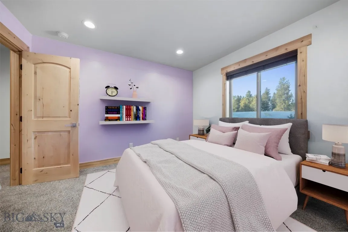 Upstairs bedroom 3. This image has been virtually staged. Furniture and decor shown for illustrative purposes only and do not convey.