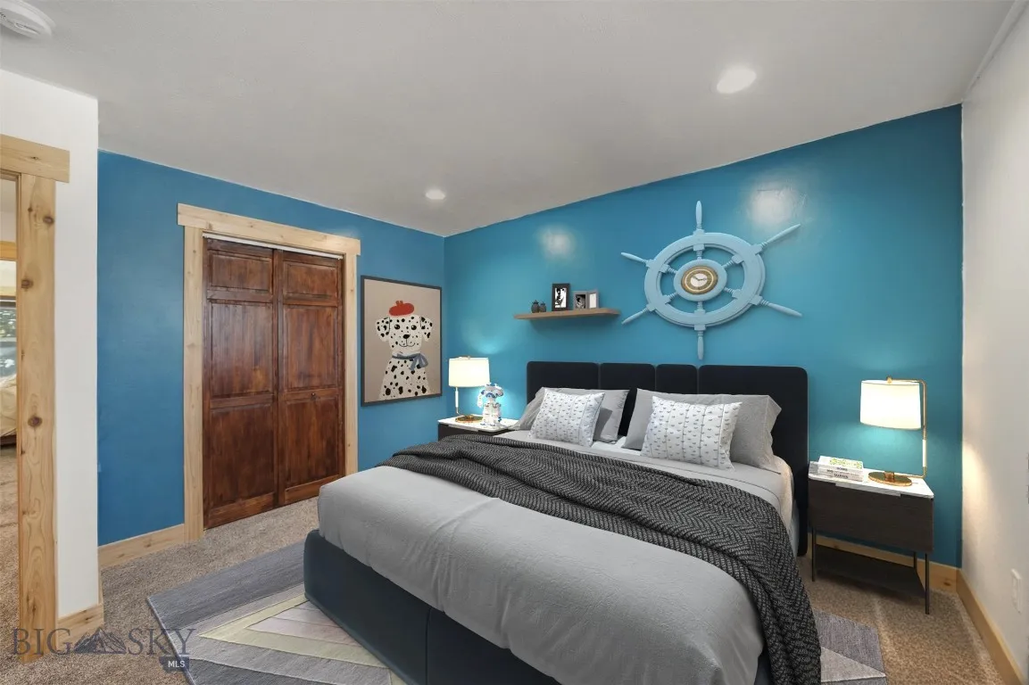 Upstairs bedroom 4. This image has been virtually staged. Furniture and decor shown for illustrative purposes only and do not convey.