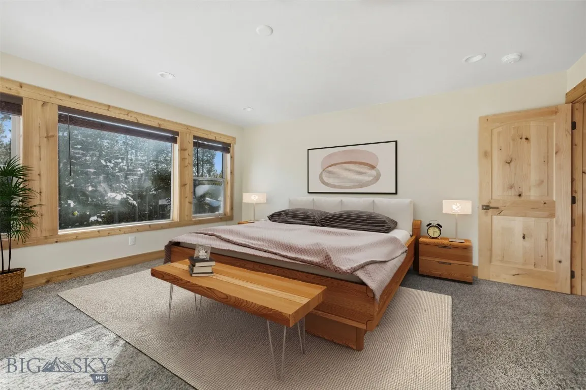 Primary bedroom. This image has been virtually staged. Furniture and decor shown for illustrative purposes only and do not convey.