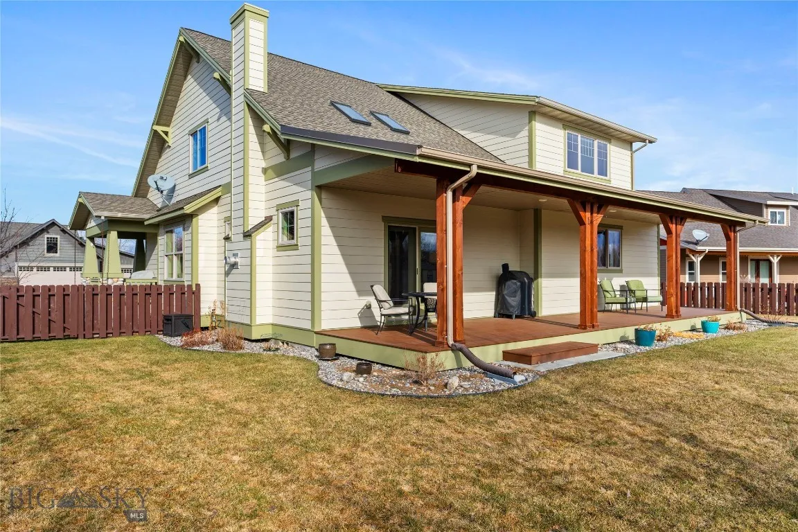 South side of the home