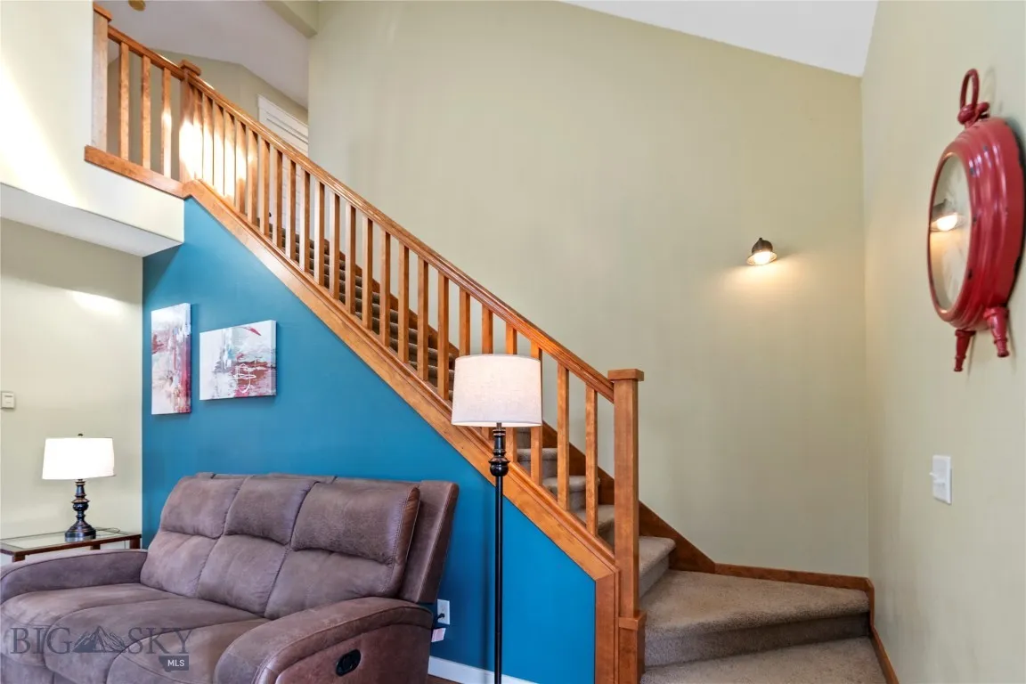 Stairs off of living room