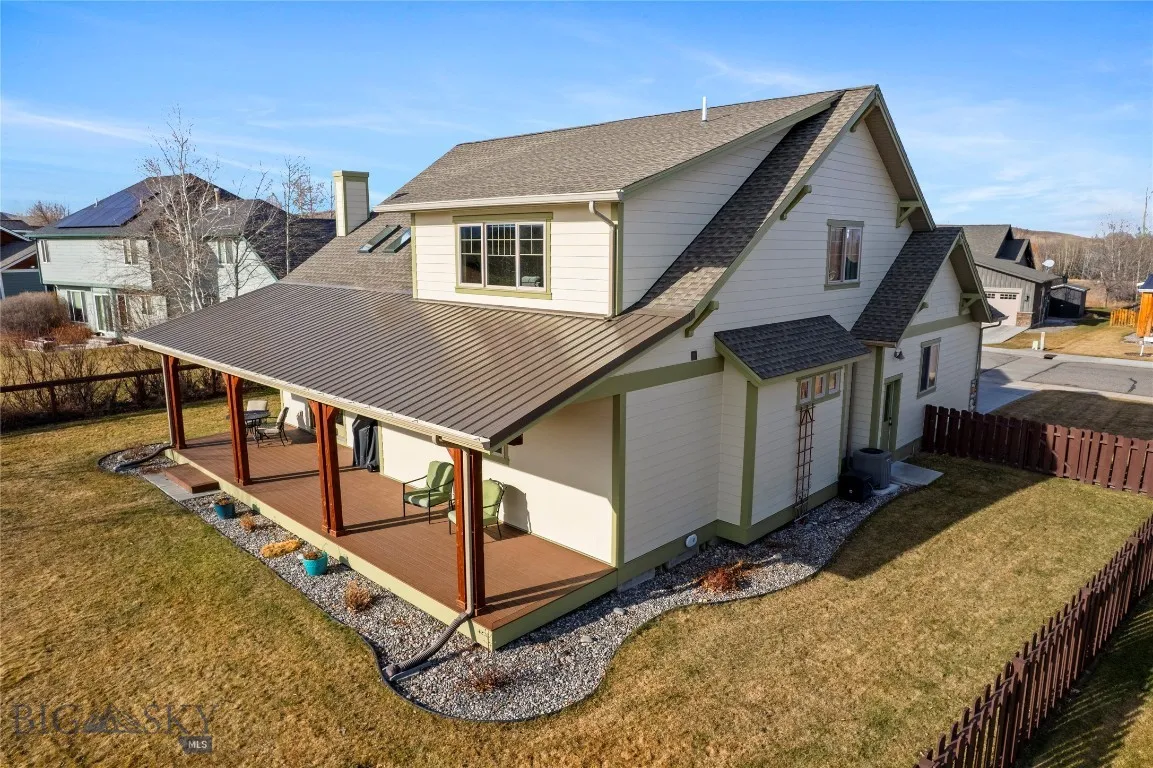 North side of the home