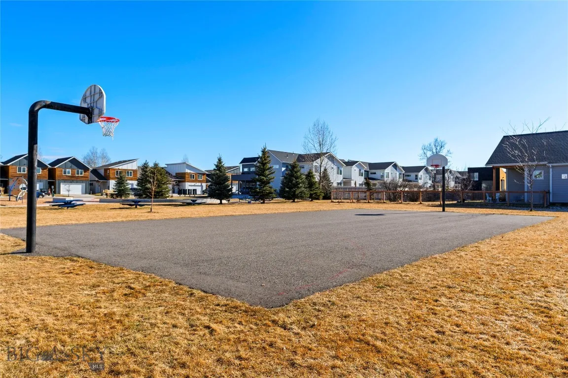 Adjacent basketball court