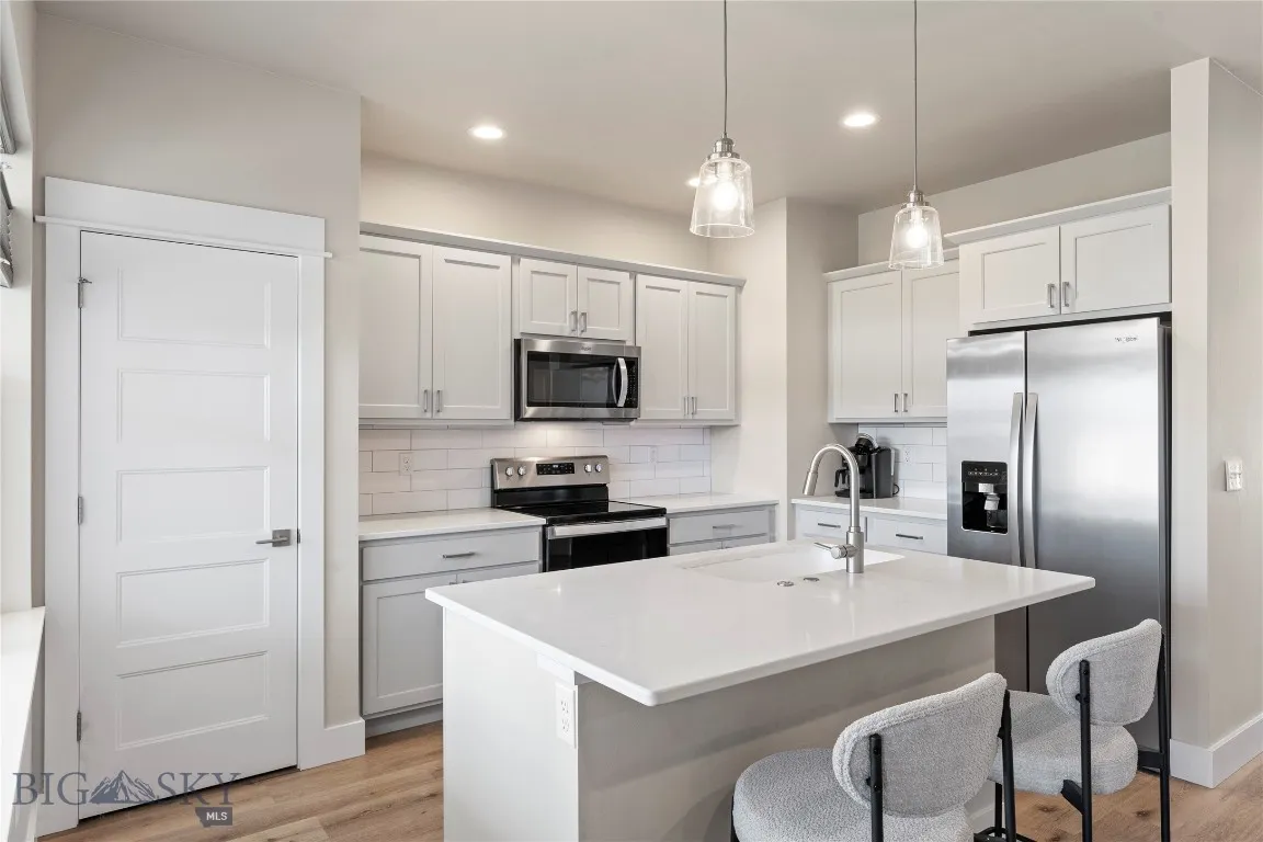 Kitchen features pantry