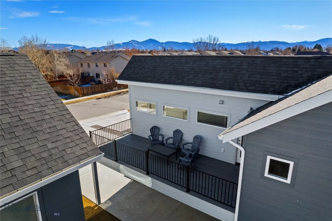 North facing deck