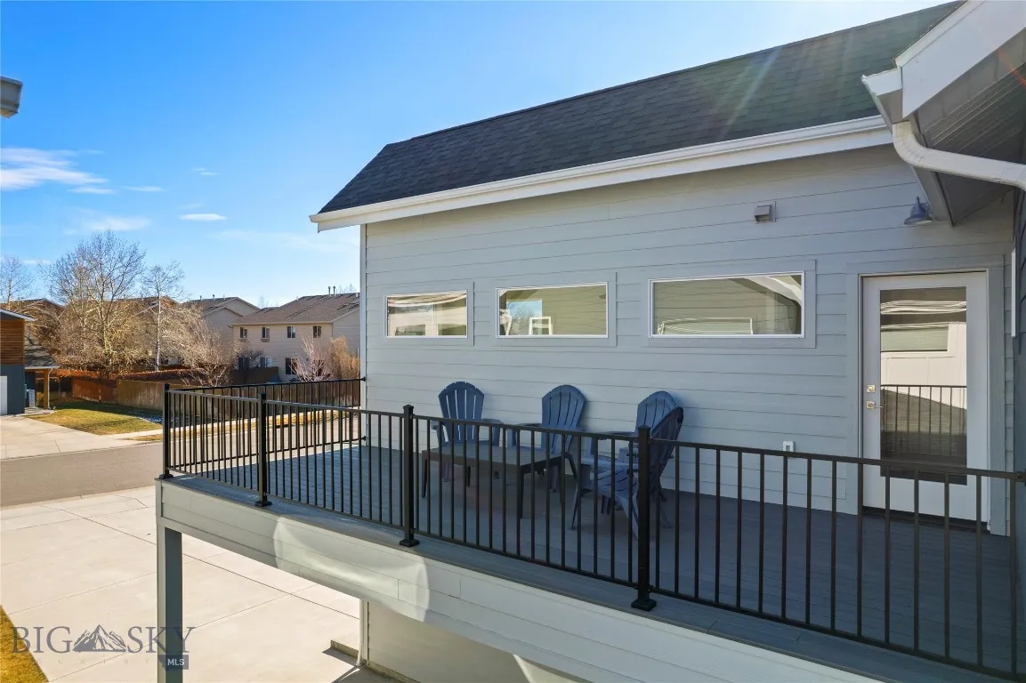 Deck above carport