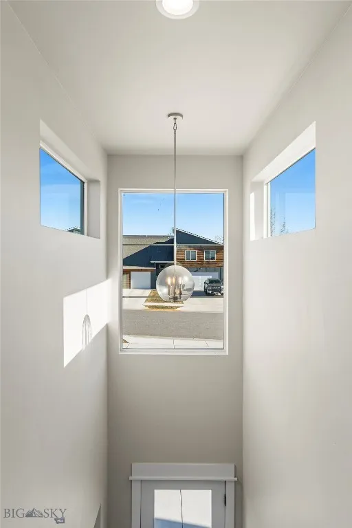 Clear story above entry door