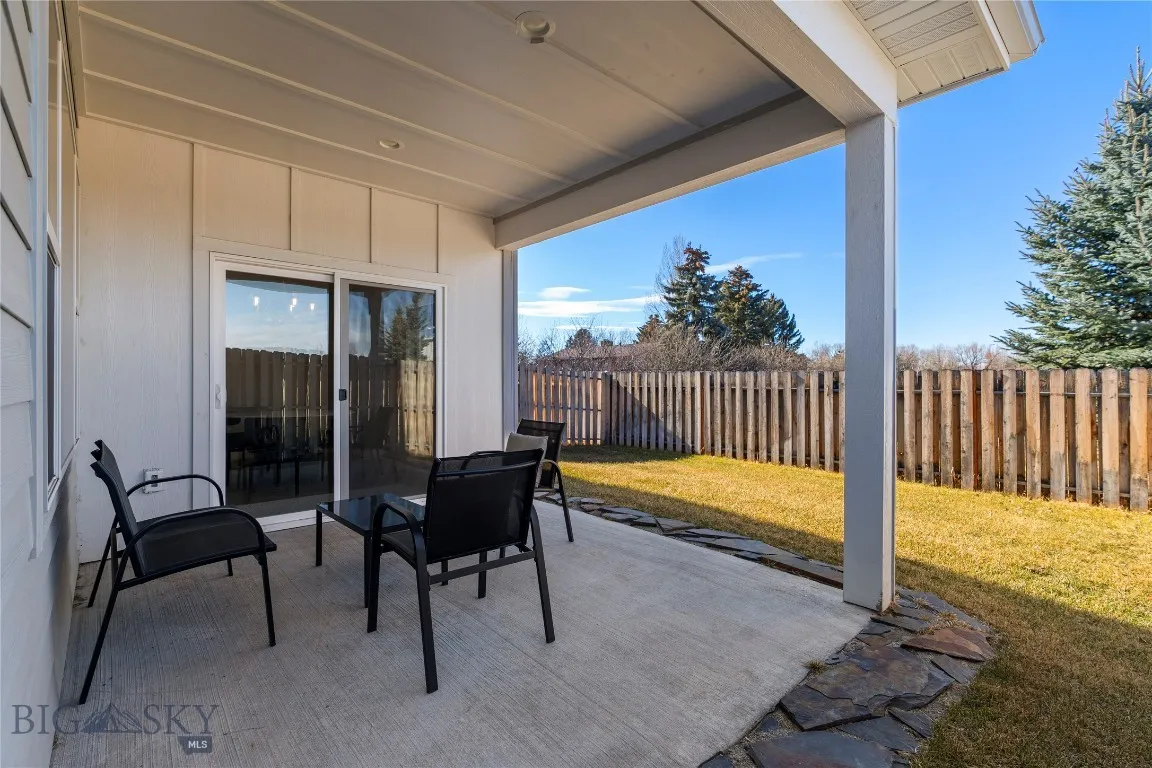 Covered back porch
