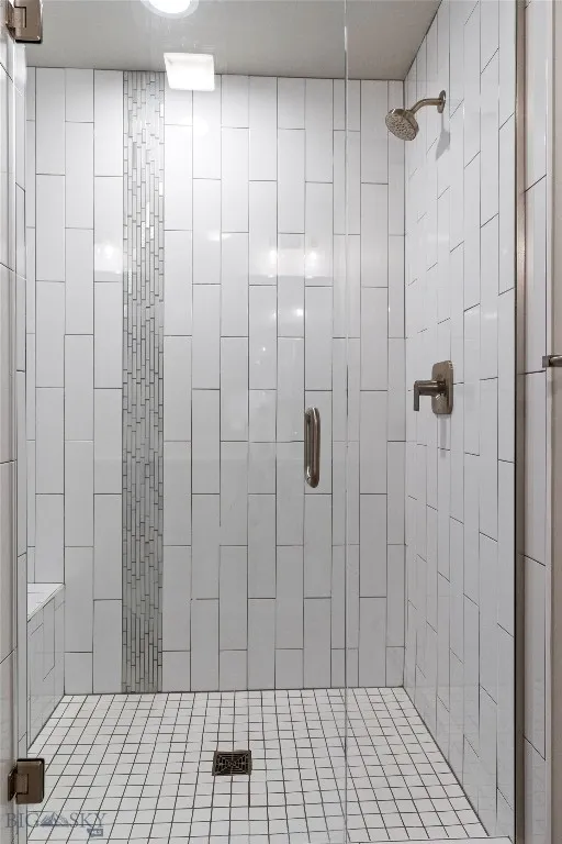 Primary tiled shower