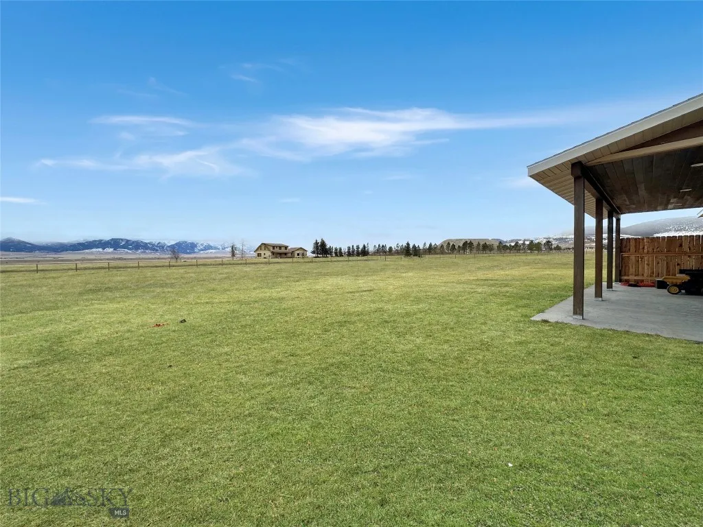 Looking south from the back yard