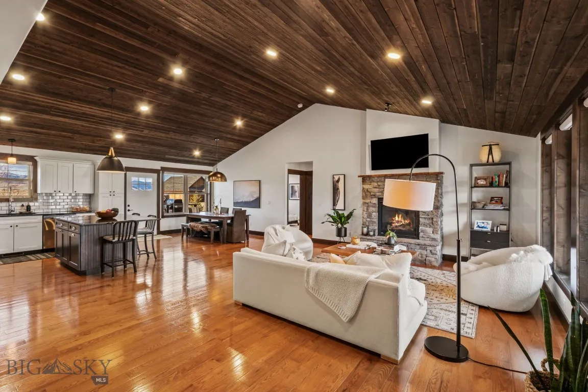 Main living room as seen from front entrance.