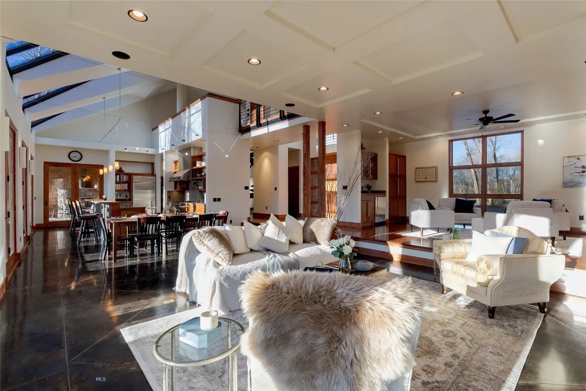 Living room and kitchen
