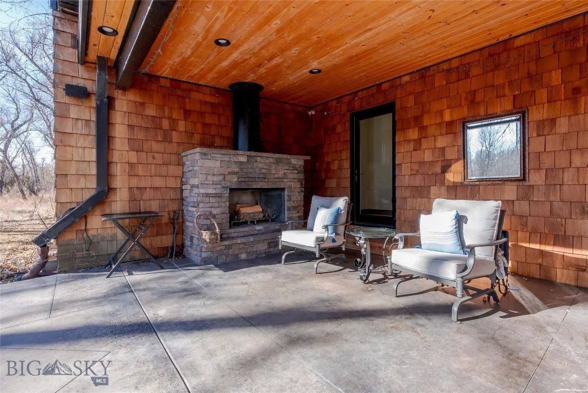 Wood Burning Fireplace