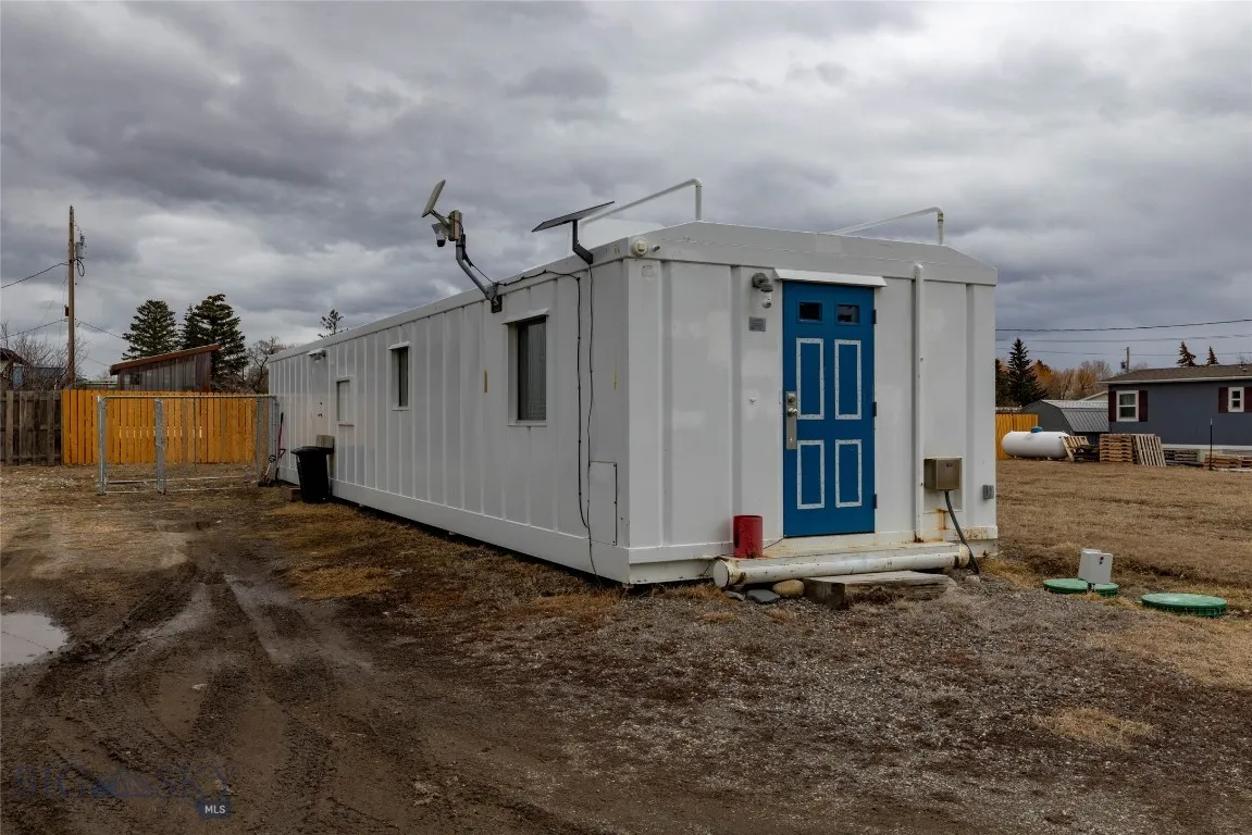 Rented Trailer (white barn not on subject property)