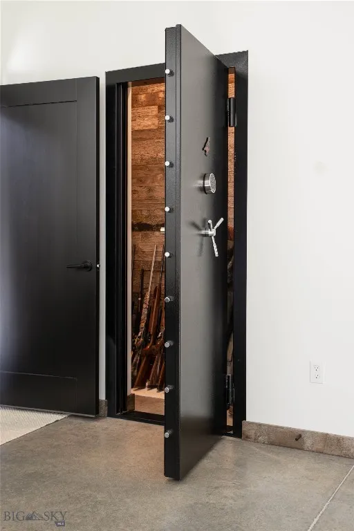 Built-in safe for secure storage.