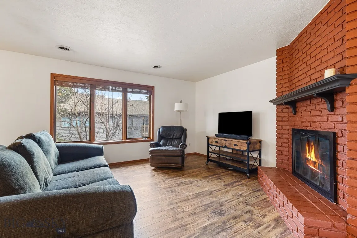 Gas forced air heat plus a wood burning fireplace.