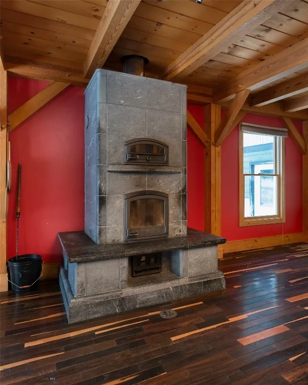Tulikivi soapstone fireplace