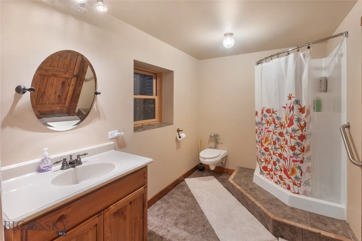 basement 3/4 bath