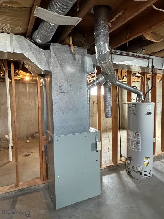 gas furnace; one of three heat sources
