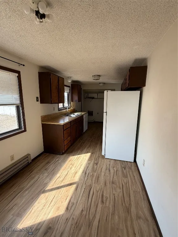 Dining area looking into kitchen