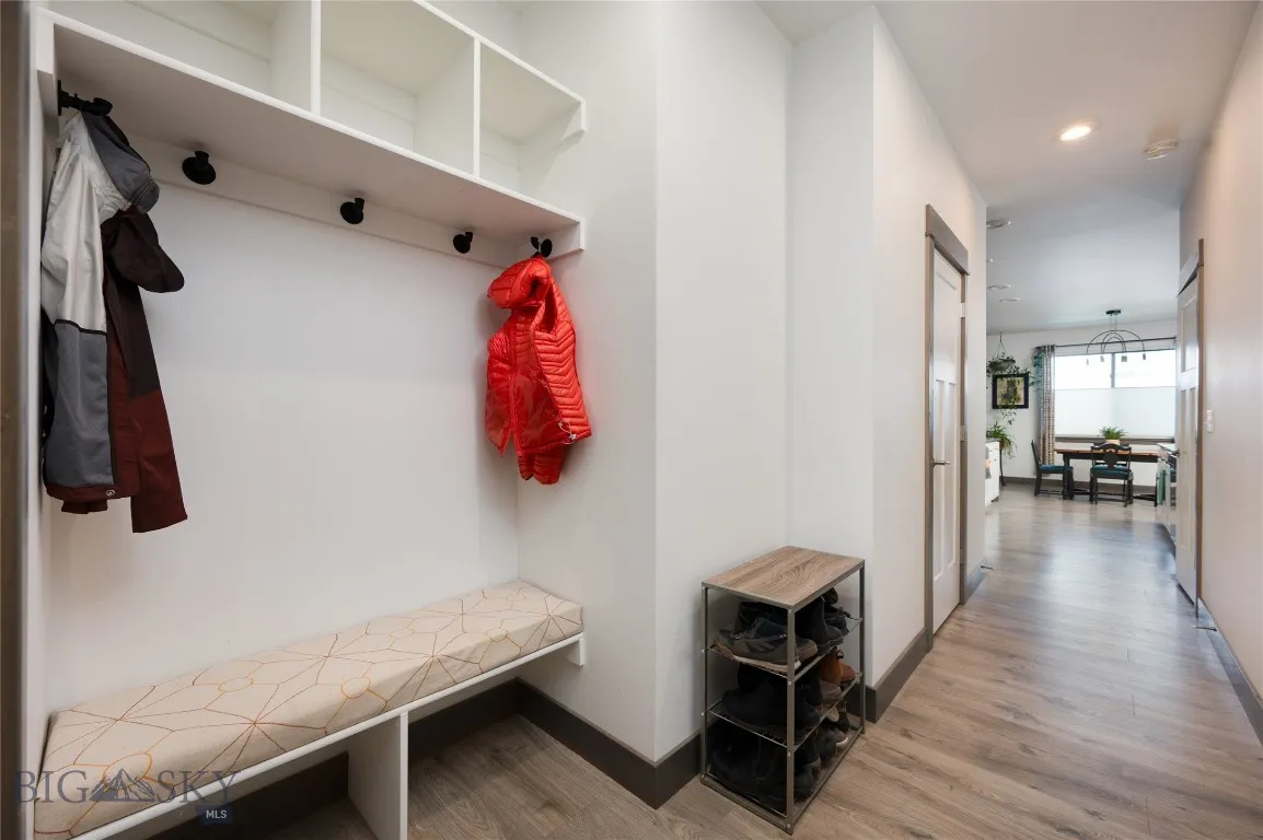 Coat area off garage