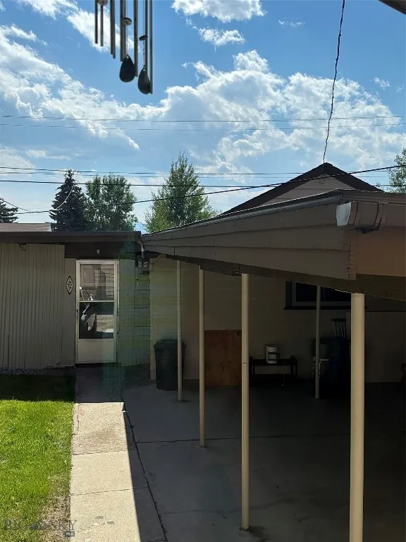 Rear of house