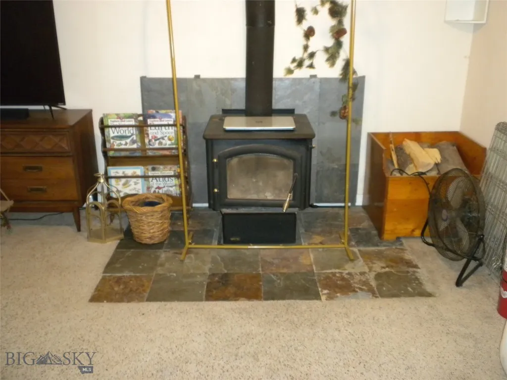 Downstairs Woodstove