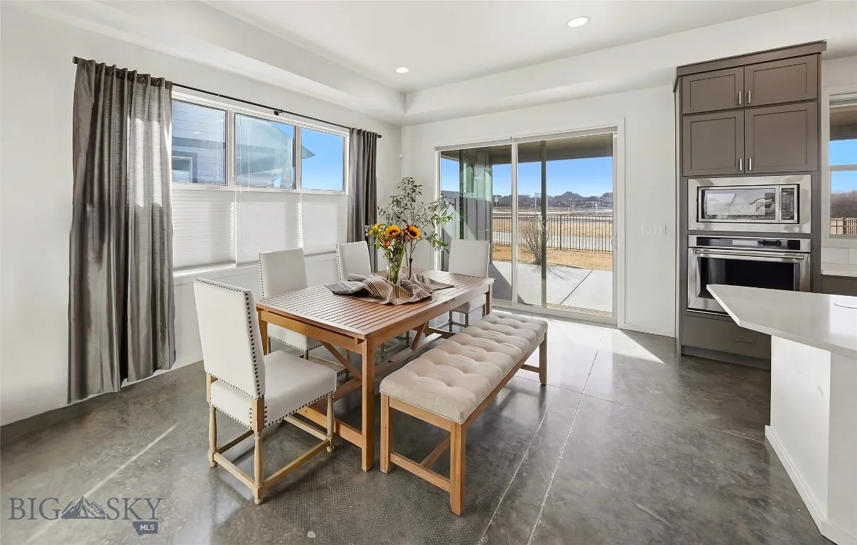 Kitchen with covered patio access