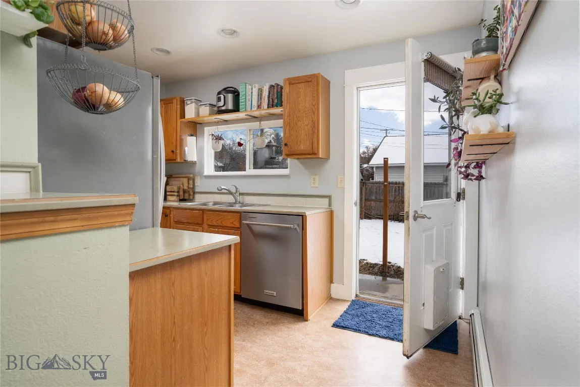 Kitchen with storage